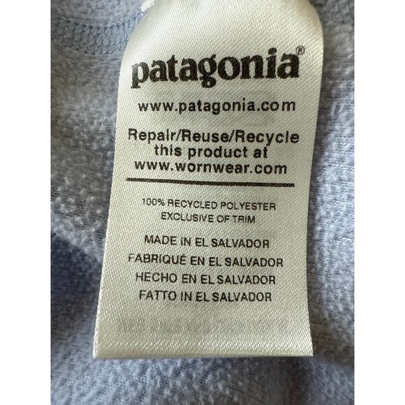 Patagonia Women’s 1/4 Zip Fleece Pullover Periwinkle Blue Size S - Picture 5 of 9